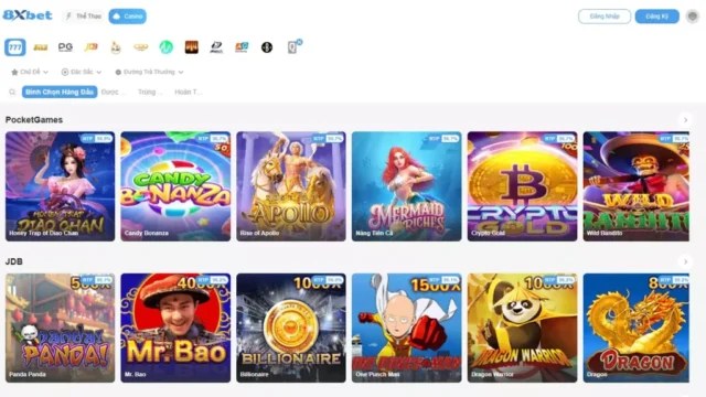 Đa dạng sản phẩm giải trí – 8xbet chơi là mê