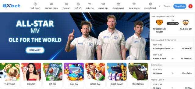 Giao Diện 8xbet